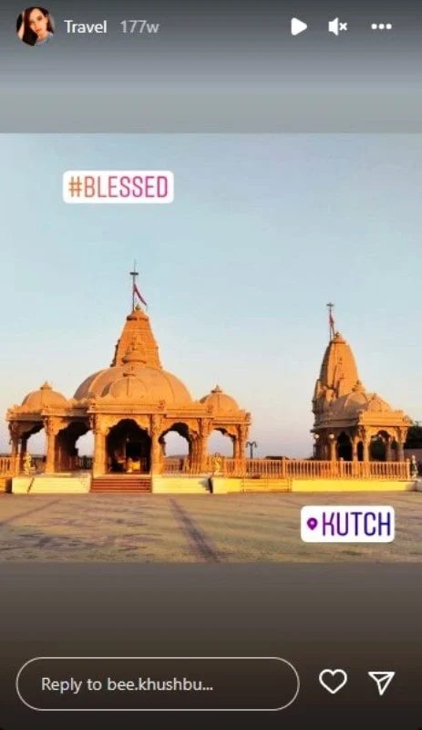   Khushbu Patel's Instagram post