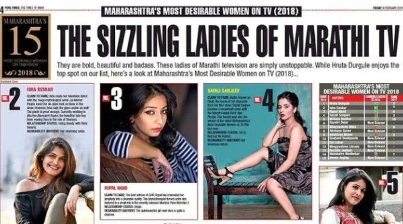   Rupal Nand sur la liste du Maharashtra's Most Desirable Women on TV