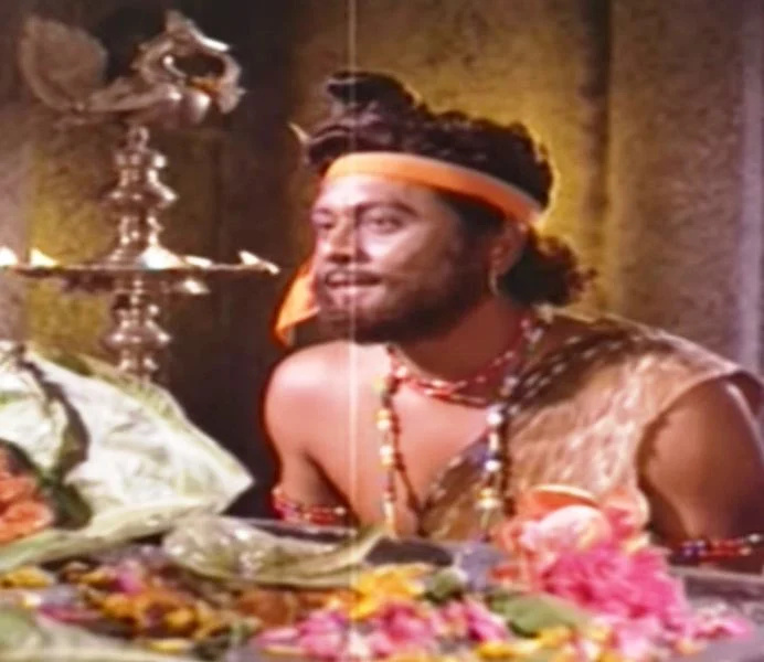   Krishnam Raju kao Arjuna/Kannappa u Bhakta Kannappa (1976.)