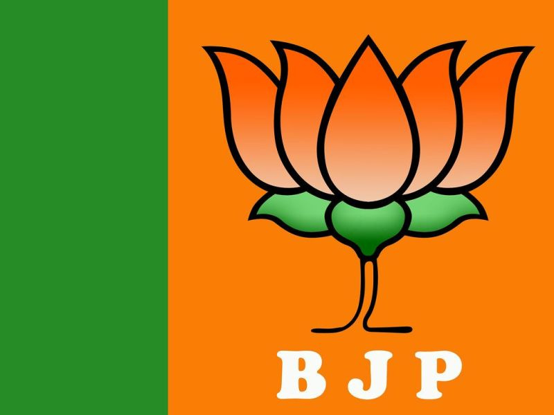   Zastava stranke Bharatiya Janata (BJP).