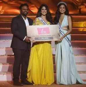   Ojasvi Sharma kruunattiin Miss Diva Popular Choice 2022:ksi Miss Diva Universe 2022 -kauneuskilpailussa
