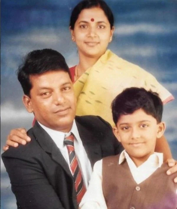   Tharun Bhasker's childhood image with his parents