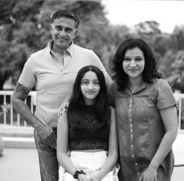   Manjula Ghattamaneni sa suprugom i kćeri
