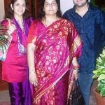   그녀의 아들과 딸과 함께 anuradha paudwal