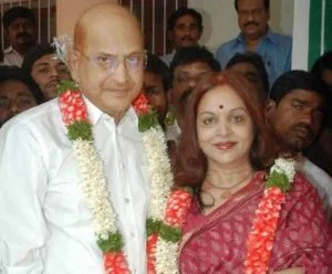   Vijaya Nirmala avec son mari, Krishna