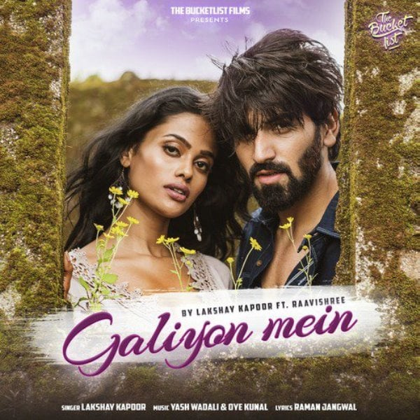   Lakshay Kapoor di poster single debutnya'Galiyon Mein