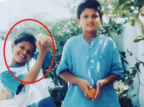   Ананд Девераконда's childhood picture with Vijay Deverakonda