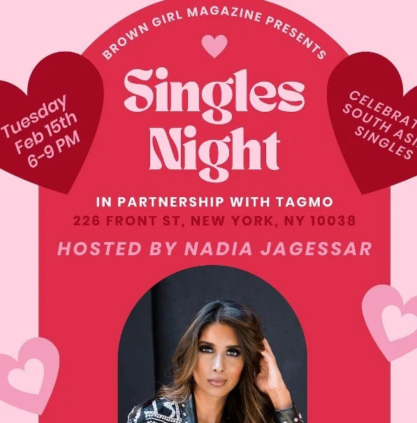   Надя Джагесар на плаката на шоуто Singles Night