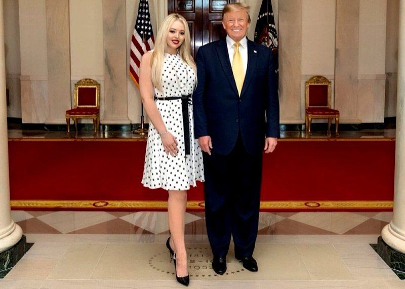دونالد ترامب مع ابنته تيفاني ترامب