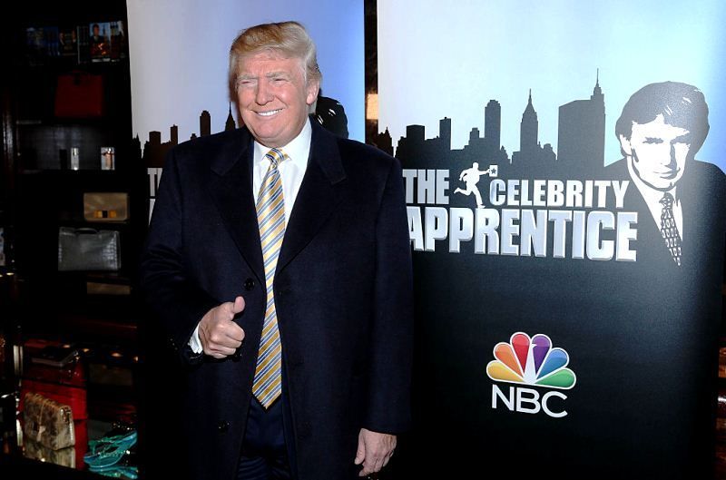 Donald Trump khi ông là người dẫn chương trình The Apprentice