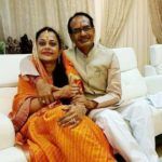 Шиврадж Сингх Чохан с женой