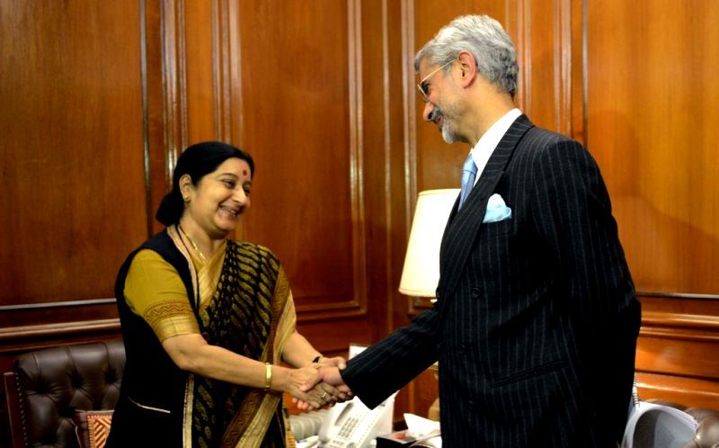 Subrahmanyam Jaishankar με τη Sushma Swaraj
