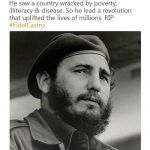 जगमीत सिंह क्यूबा के पूर्व तानाशाह फिदेल कास्त्रो की प्रशंसा करते हैं