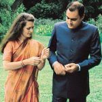 Sonia Gandhi aviomiehensä Rajiv Gandhin kanssa