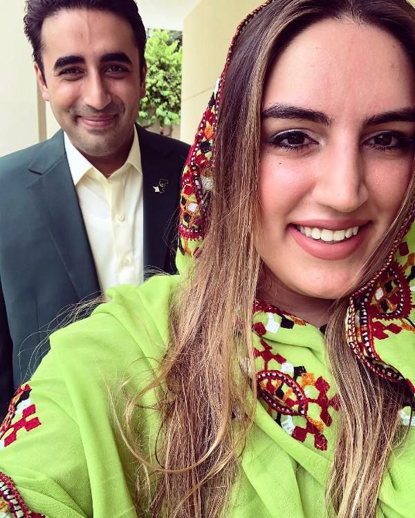 Bakhtawar Bhutto với anh trai của cô, Bilawal Bhutto Zardari