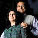 Jayant Sinha ze swoją żoną Punitą