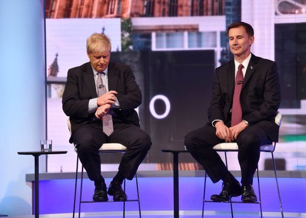 Boris Johnson e Jeremy Hunt