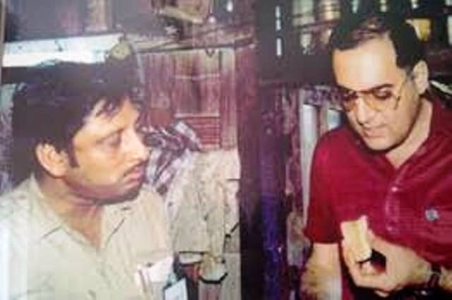Rajiv Gandhi con Mani Shankar Aiyar
