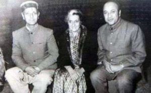 ویربھدرا سنگھ ، اندرا گاندھی اور جواہر لال نہرو کے ساتھ