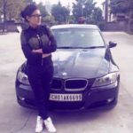 Anmol Gagan Maan with her BMW