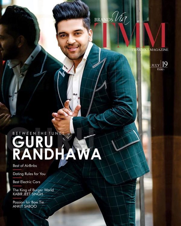 Guru Randhawa på forsiden af ​​TMM Magazine