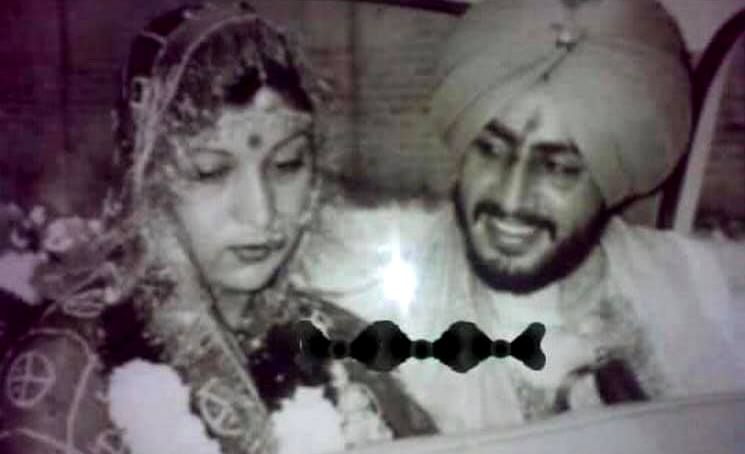 Η Manjeet Maan με τον άντρα της