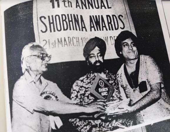Narendra Chanchal, Shobhna Ödülü'nü alıyor