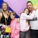 Chris Martin avec son ex-femme et ses enfants