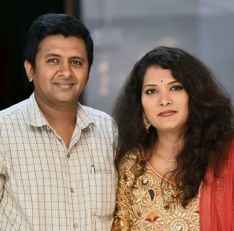 Geeta Mali със съпруга си Vijay Mali