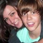 Justin Bieber med sin ekskæreste Caitlin Beadles