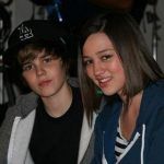 Justin Bieber med sin ekskæreste Kristen Rodeheaer