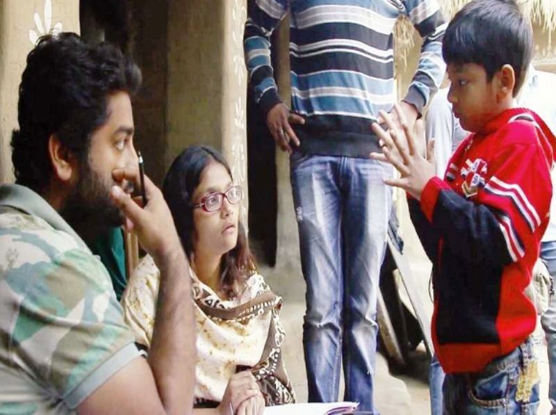 Arijit Singh With His Son Jul On The Set Of Sa