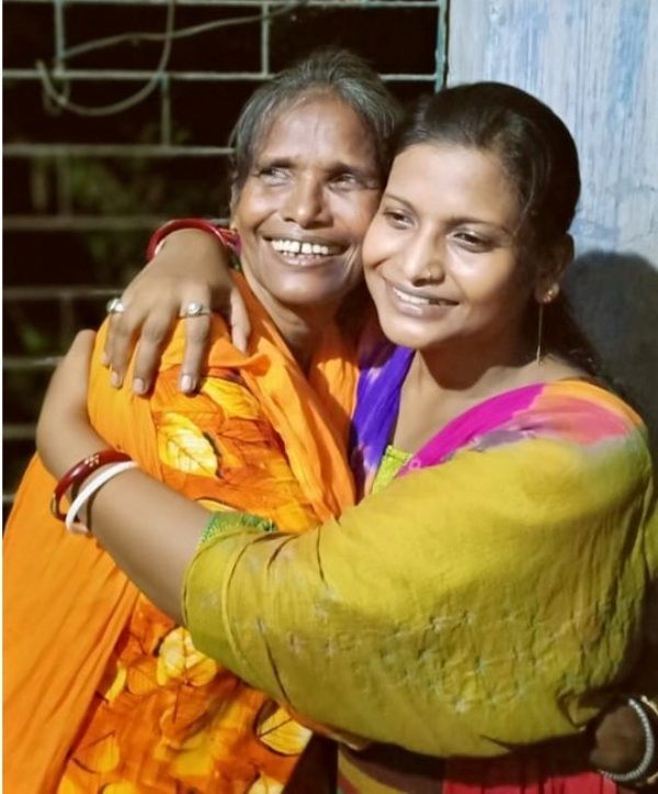 Ranu Mondal et sa fille