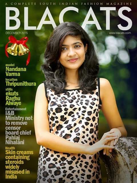 Нанадана Варма на корицата на списание Blacats