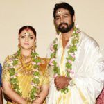 Bhavana mit ihrem Ehemann Naveen
