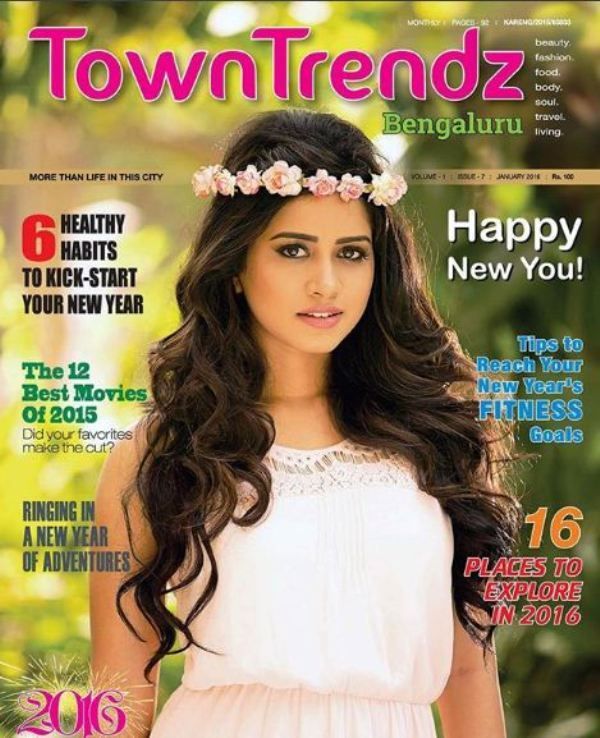 Nabha Natesh aparece en la portada de una revista
