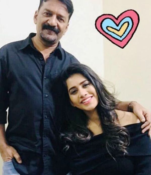 Nabha Natesh met haar vader