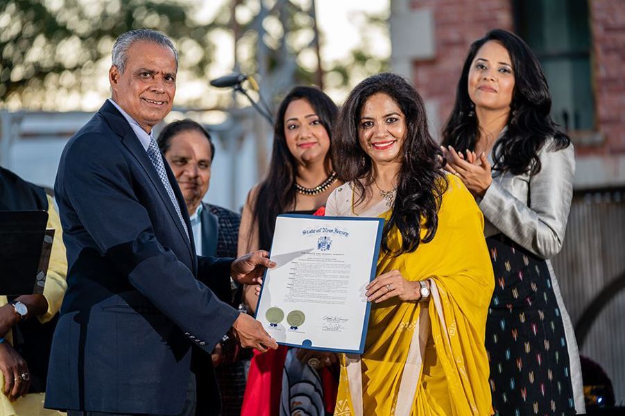 Nagroda uznania stanu New Jersey Sunitha Upadrashta
