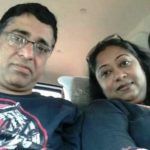 Sangeetha Balan com o marido