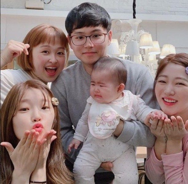 Park So-dam với gia đình của cô ấy