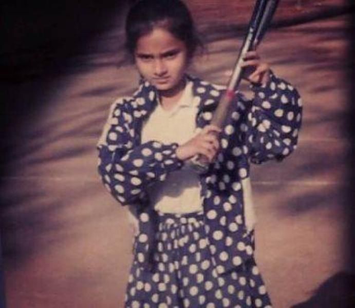 Sania Mirza trong thời thơ ấu của cô ấy