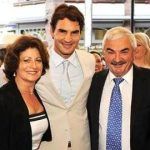 Roger Federer avec les parents
