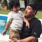 Diego Maradona avec son fils Diego Fernando Maradona