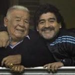 Диего Марадона с баща си