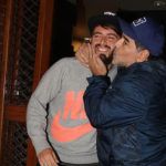 Diego Maradona avec son fils Diego Sinagra