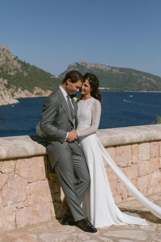 Bryllupsbillede af Rafael Nadal og Xisca Perello