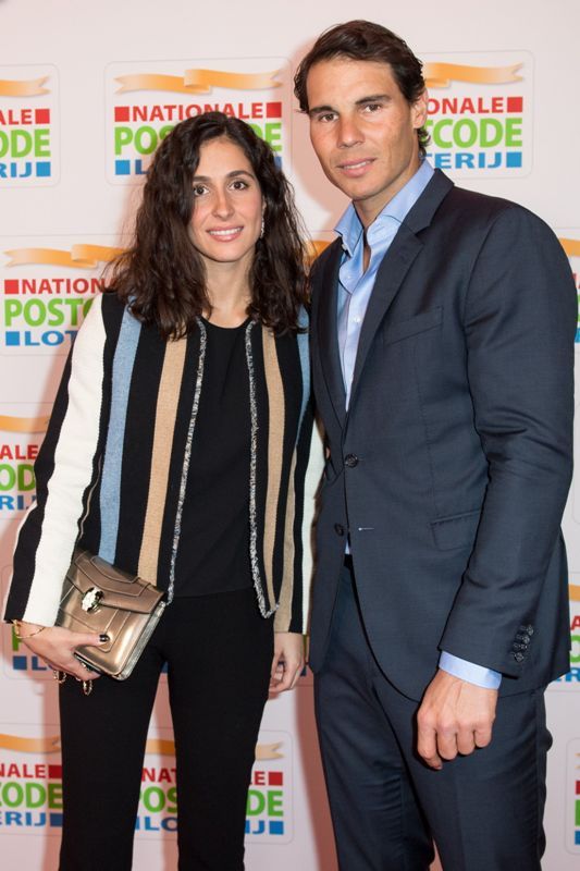 Rafael Nadal med sin kone