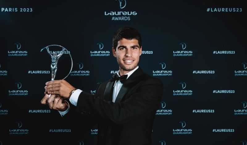 Carlosas Alcarazas, apdovanotas Laureus pasaulio metų proveržio apdovanojimu
