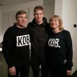 Kevin de Bruyne con sus padres