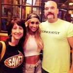 hrvačica Carmella sa svojim roditeljima